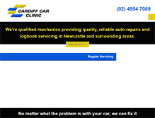 Tablet Screenshot of cardiffcarclinic.com.au